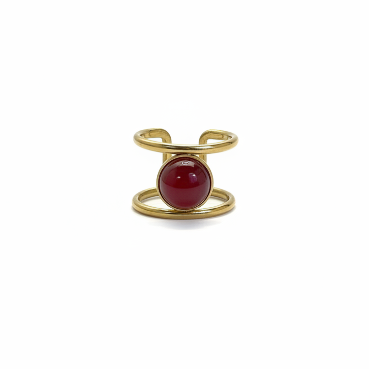 Anillo Gemas Rubí | Reinas by Stravaganzza Moda