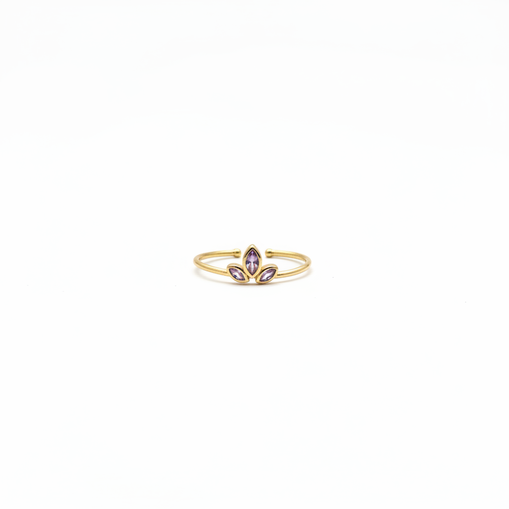 Anillo Pétalo - Frontal
