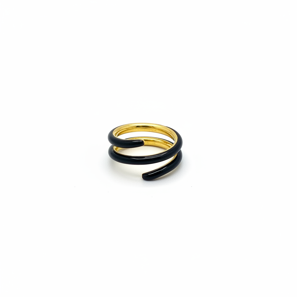 Anillo Twist Negro