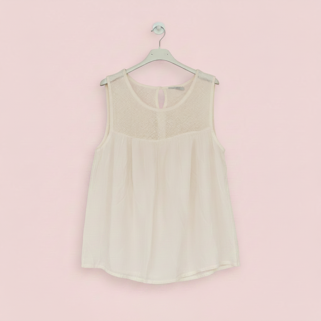 Blusa Caleta Marfil sin texto