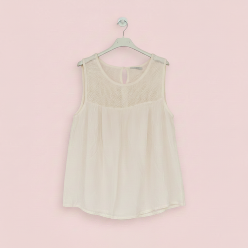 Blusa Caleta Marfil sin texto