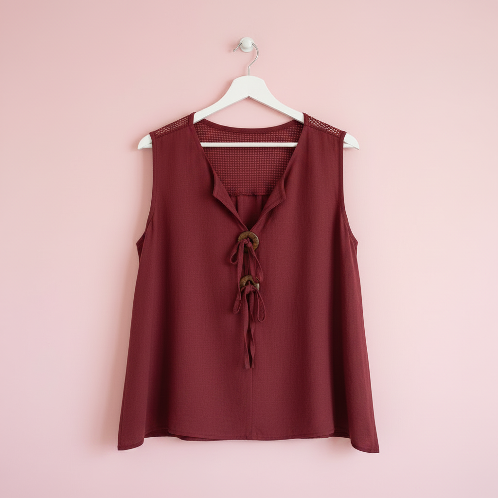 Blusa Levante Burdeos