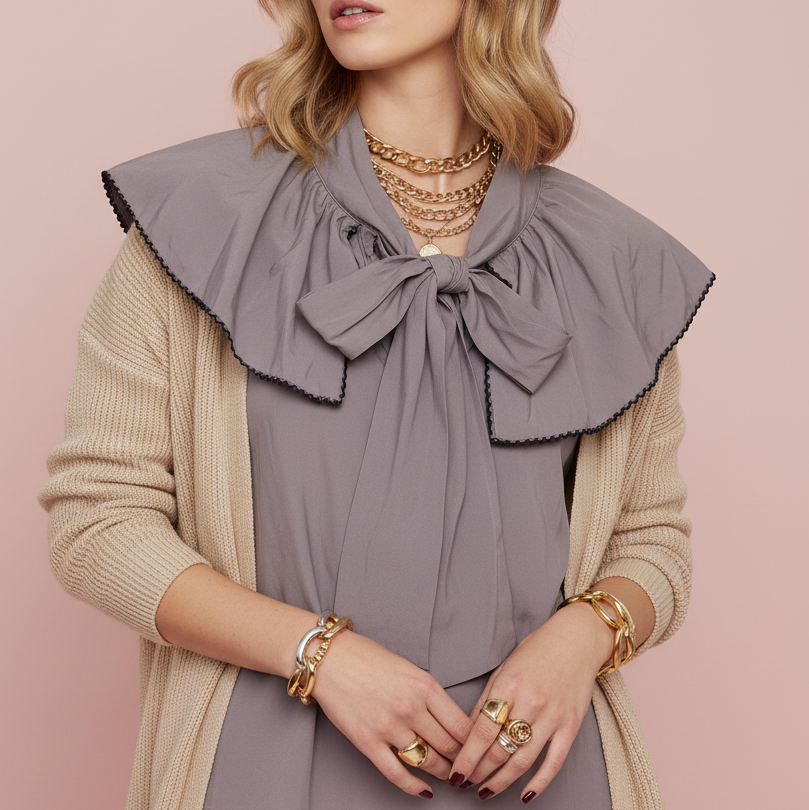 Blusa Mademoiselle morado | Reinas by Stravaganzza Moda
