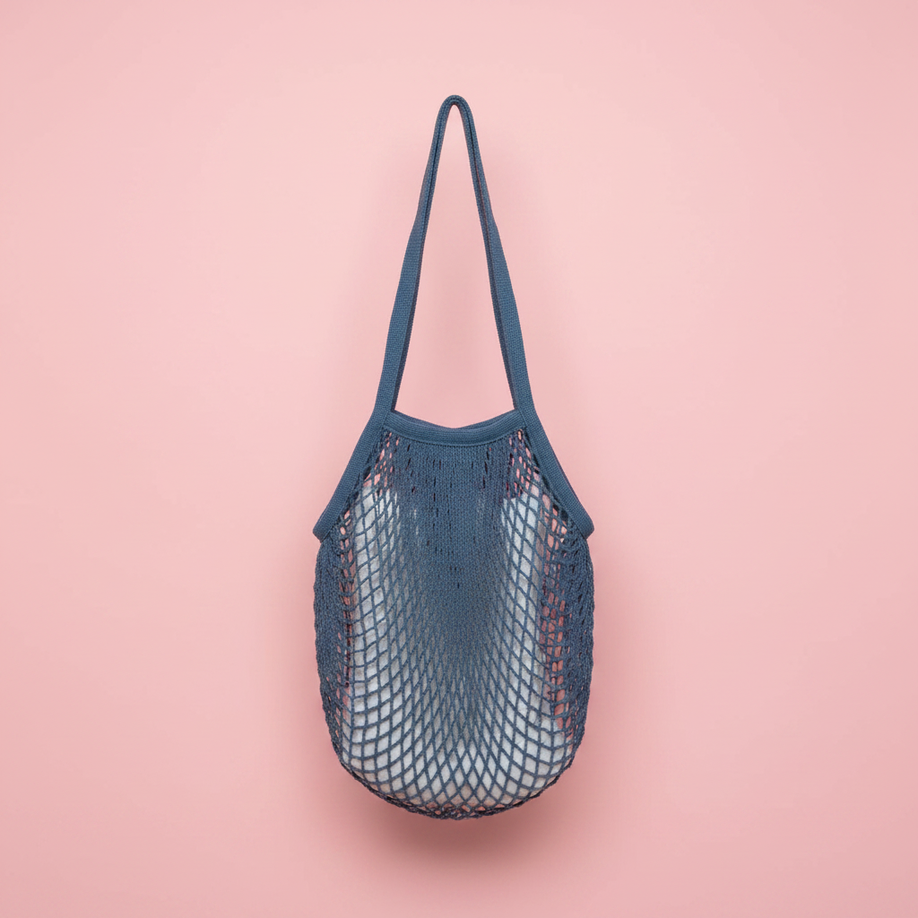 Bolso red azul acero