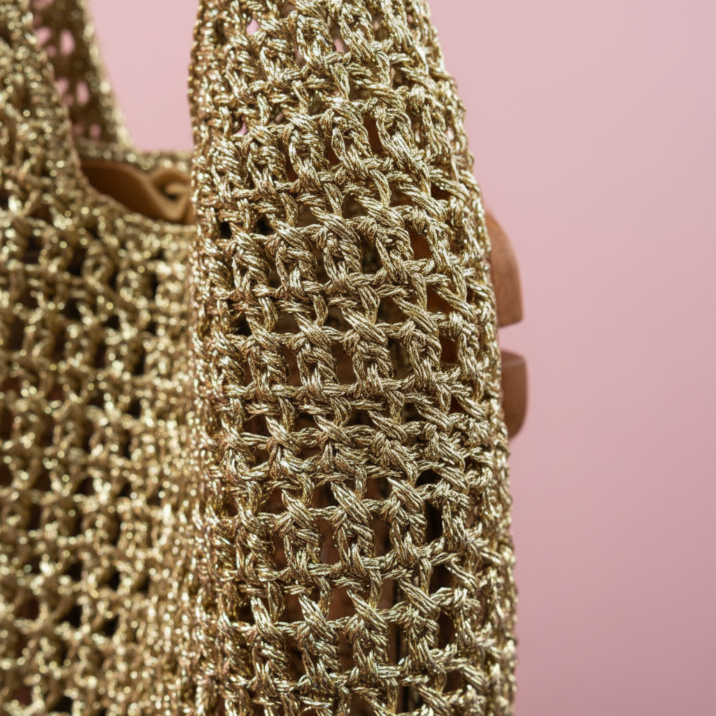 Bolso red dorado - detalle