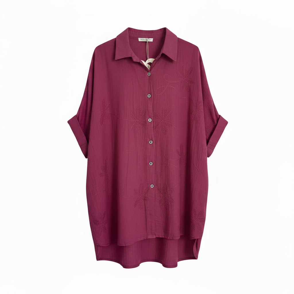 Camisa Burdeos Claro