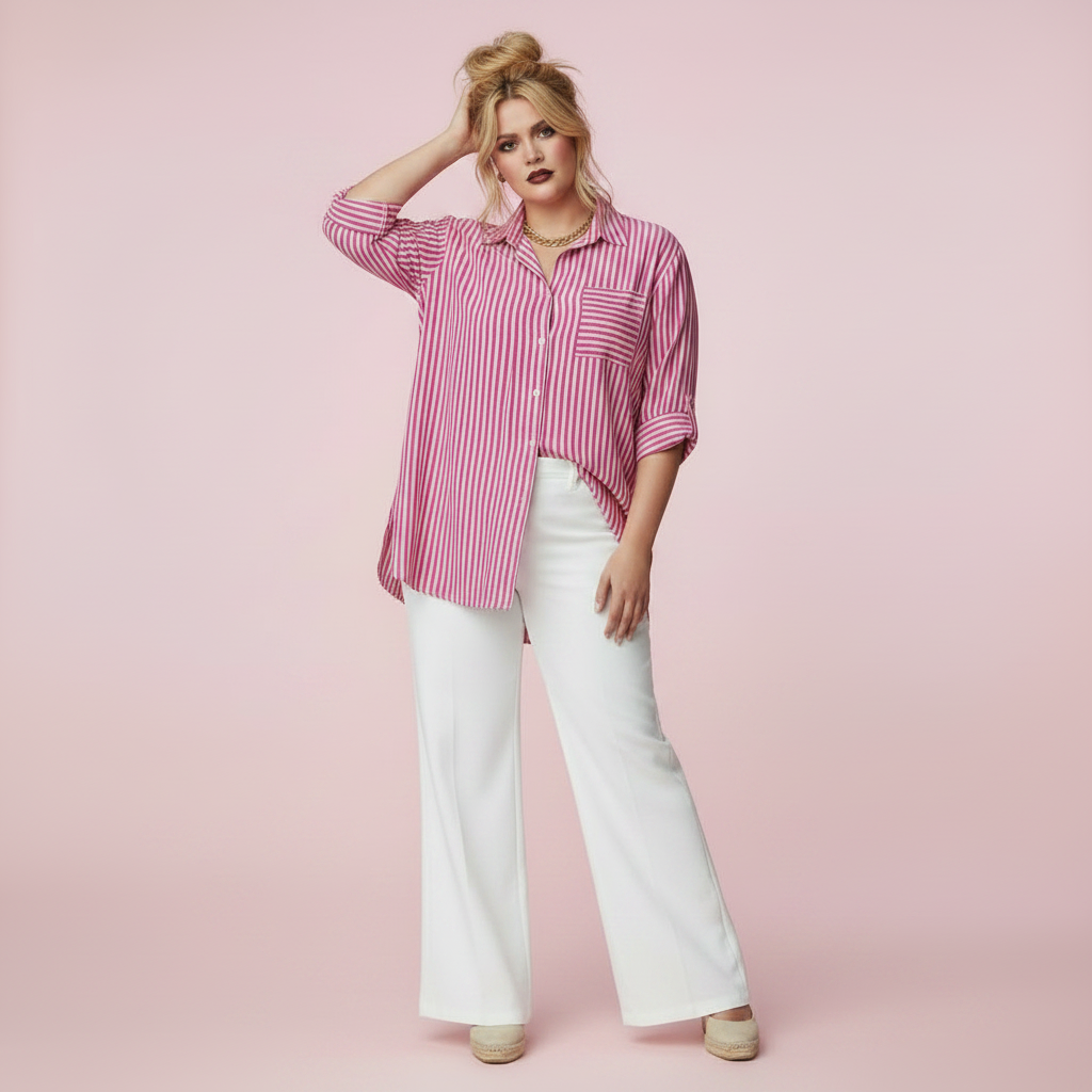 Camisa Ocean Fucsia - Estudio nueva pose