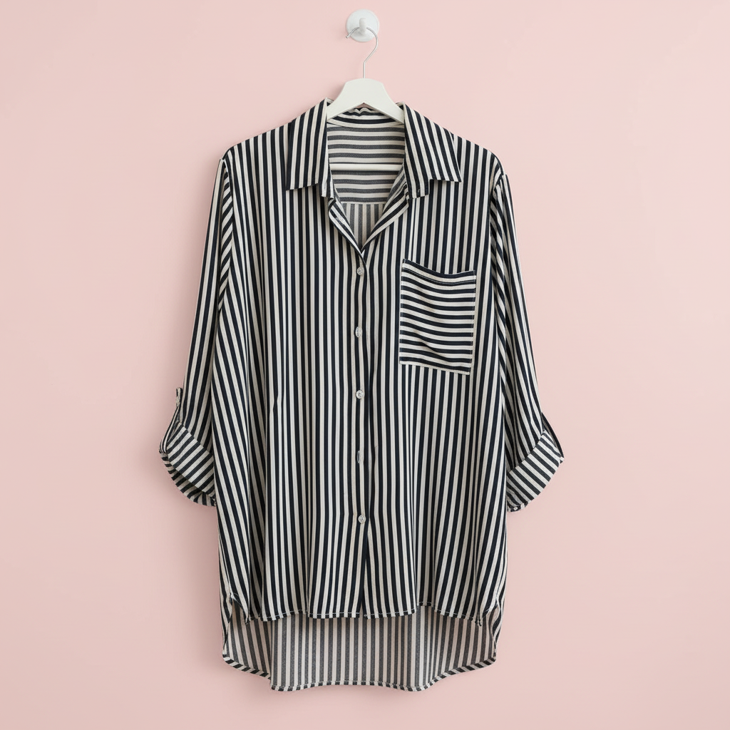 Camisa Rayas Marino percha
