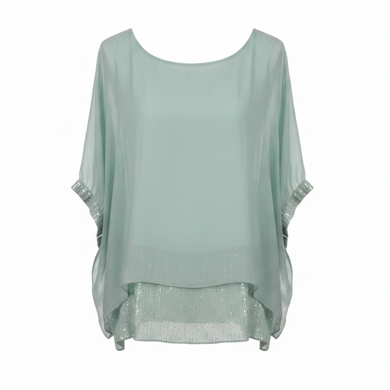 Camisa verde menta sin percha