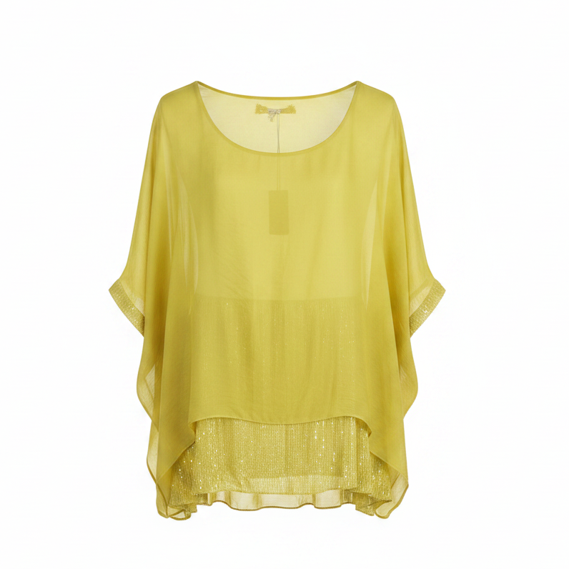 Camiseta amarilla fondo blanco sin percha