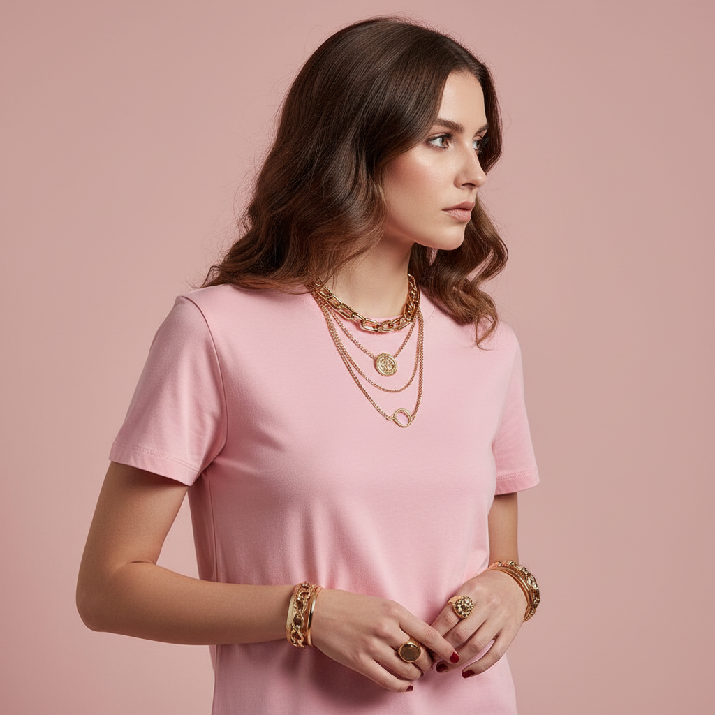Camiseta Essential con modelo