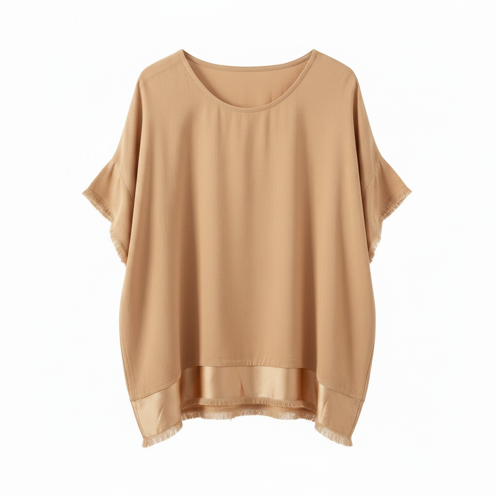 Camiseta Ibiza Tostado/Camel - Fondo Blanco