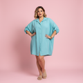Camisola Jungle Turquesa - Modelo Paqui