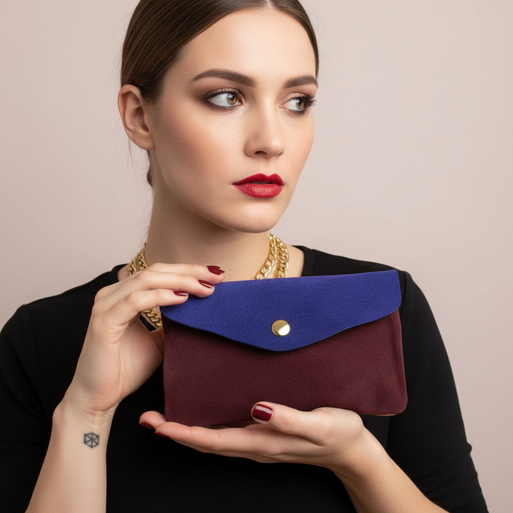 Cartera Prisma Combinada burdeos | Reinas by Stravaganzza Moda