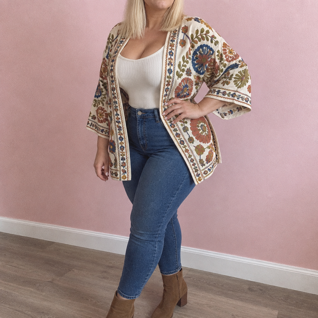 Chaqueta Crema Suzani - Modelo