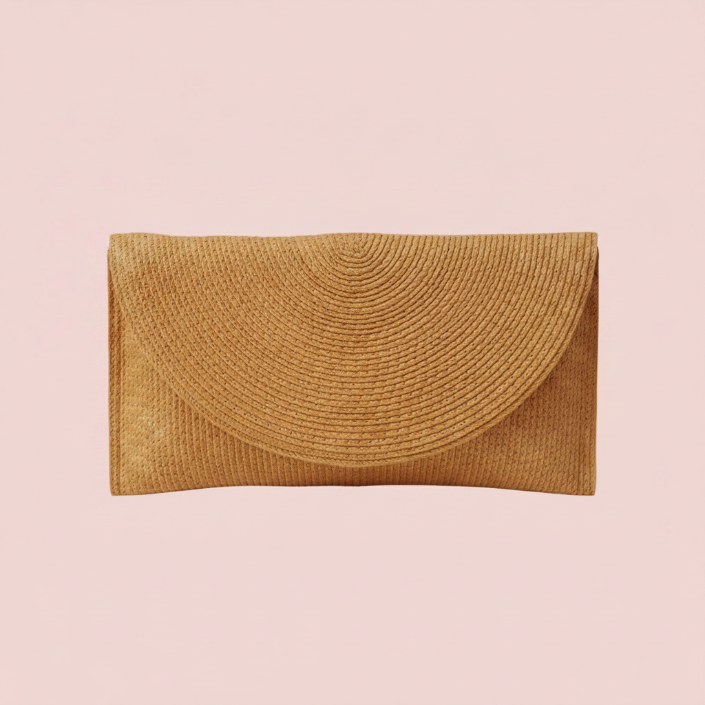 Clutch mimbre oscuro