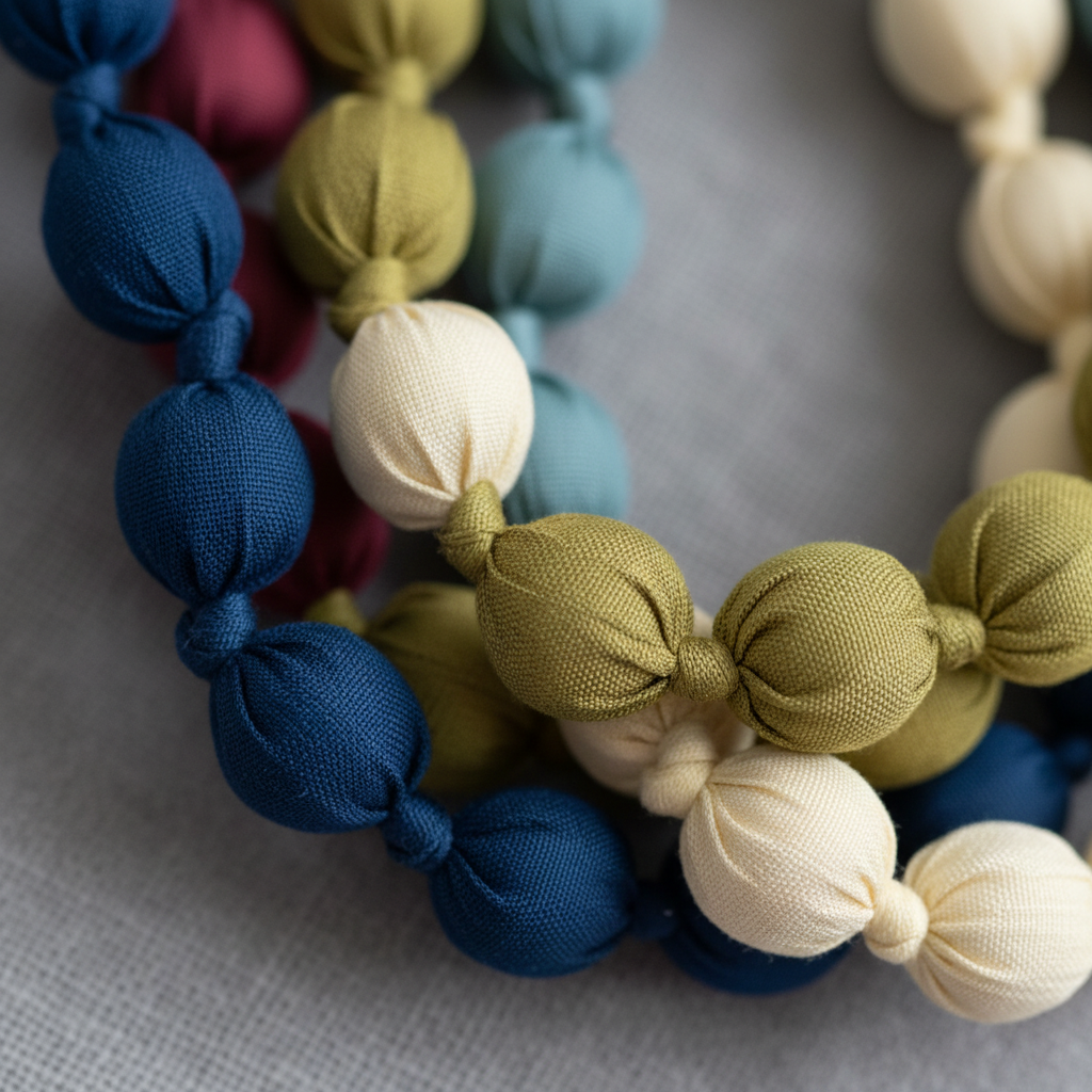 Collar Bolas Fabric - Detalle