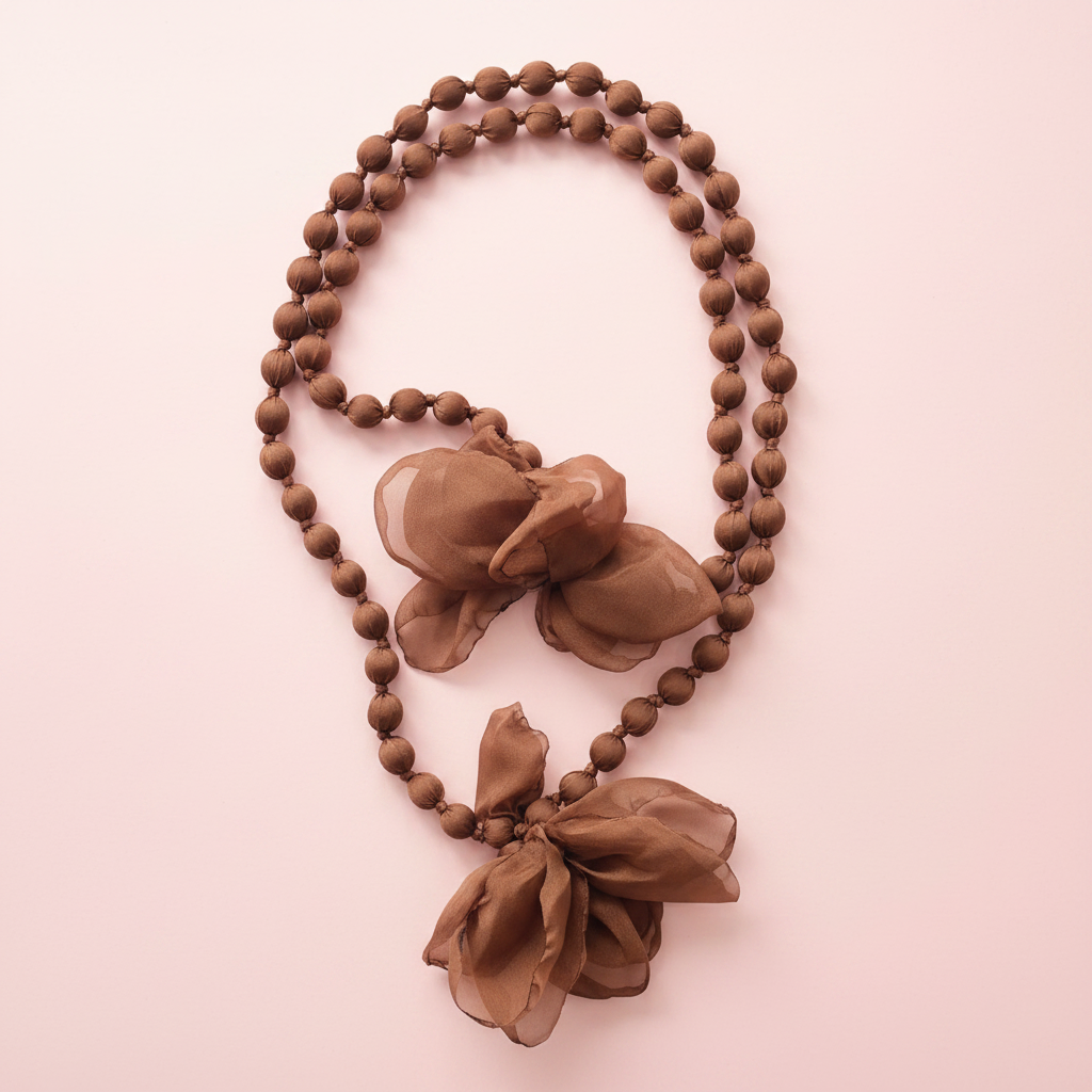 Collar Camelia Marrón