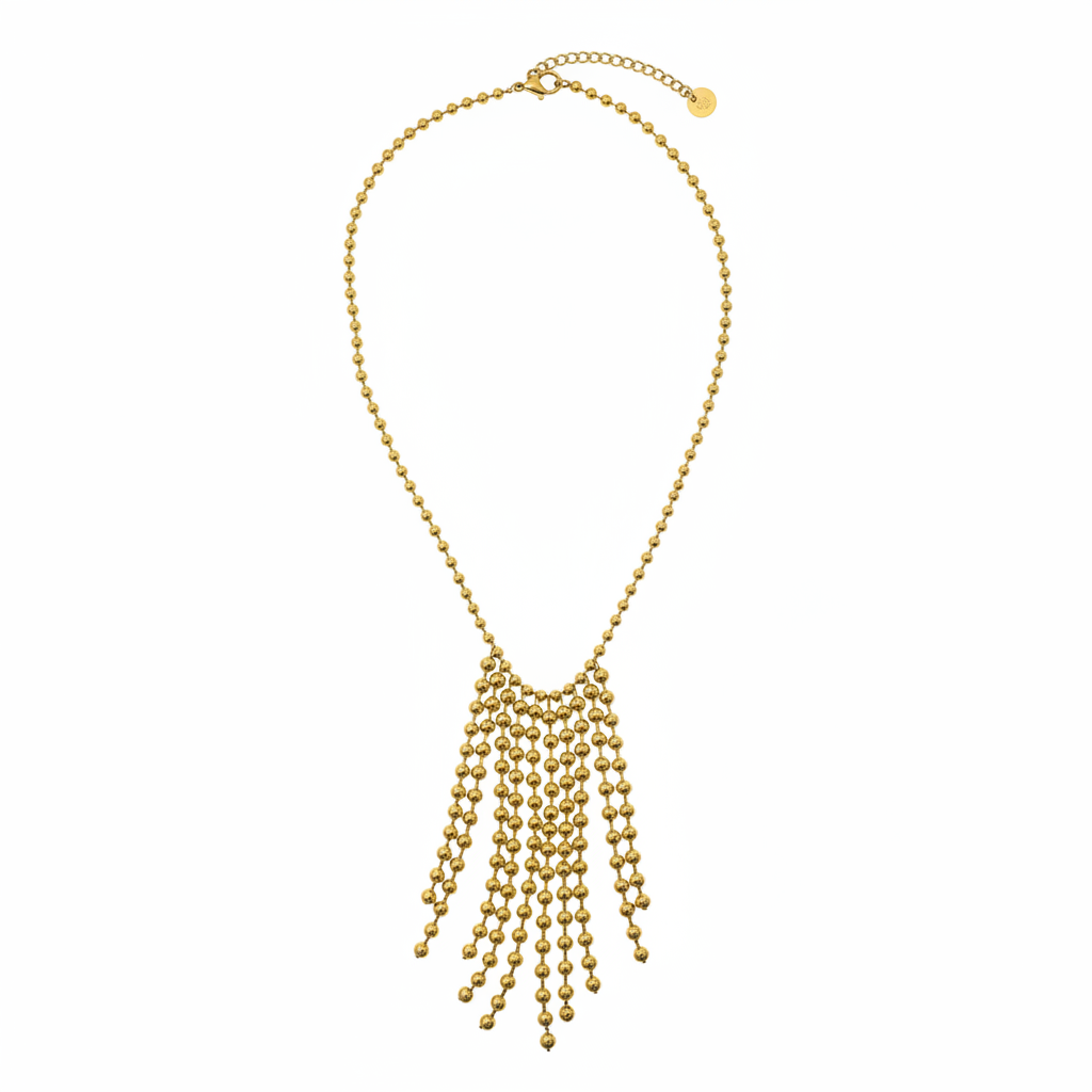 Collar Cascada Dorada | Reinas by Stravaganzza Moda