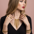 Collar Cascada Dorada| Reinas by Stravaganzza Moda