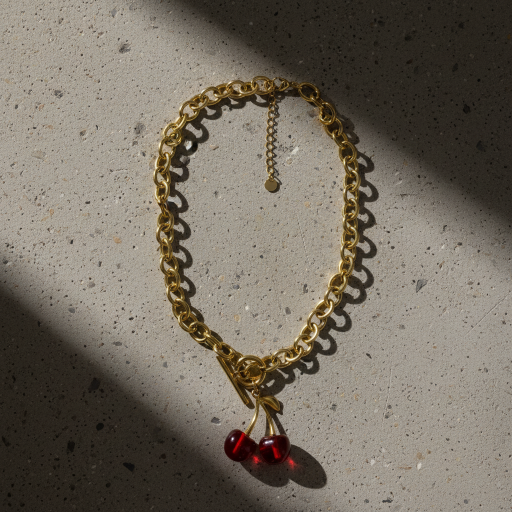 Collar Cherry | Reinas by Stravaganzza Moda