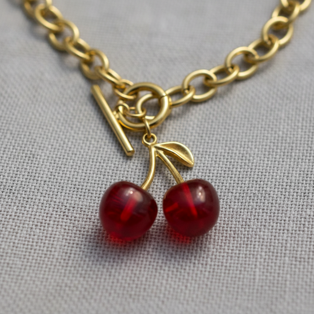 Collar Cherry | Reinas by Stravaganzza Moda