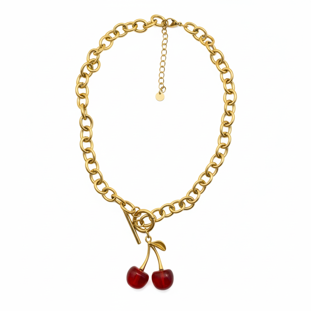 Collar Cherry | Reinas by Stravaganzza Moda