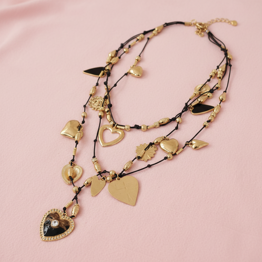 Collar Corazones producto