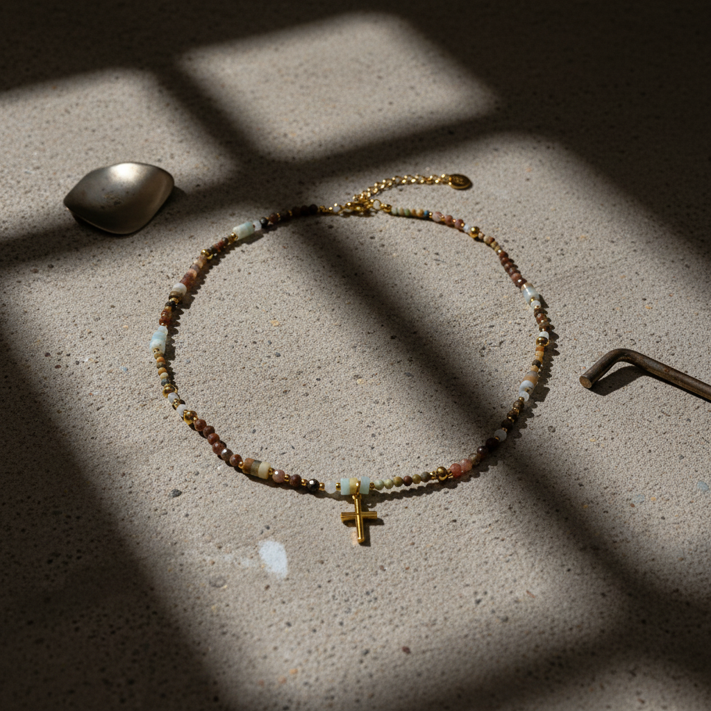 Collar Cruz Divina | Reinas by Stravaganzza Moda