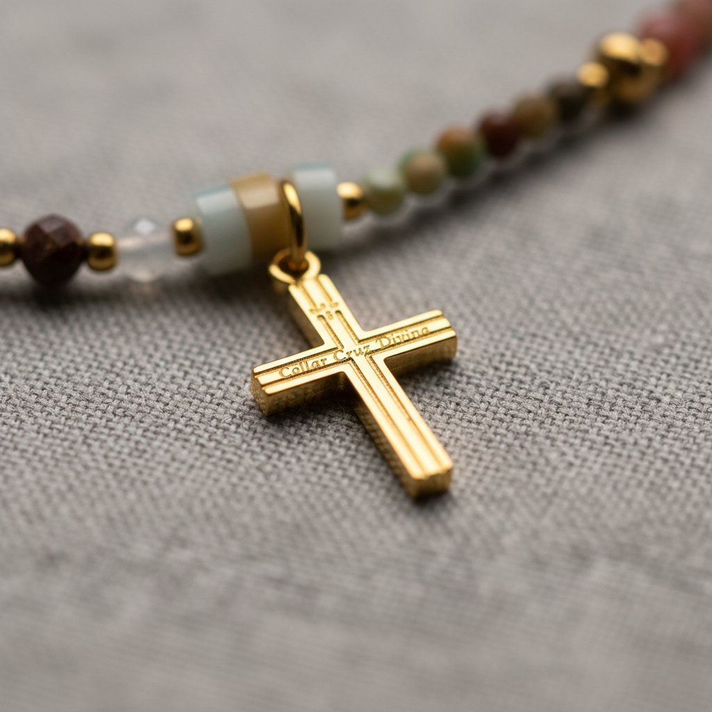 Collar Cruz Divina | Reinas by Stravaganzza Moda