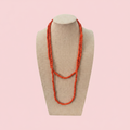 Collar cuentas naranja