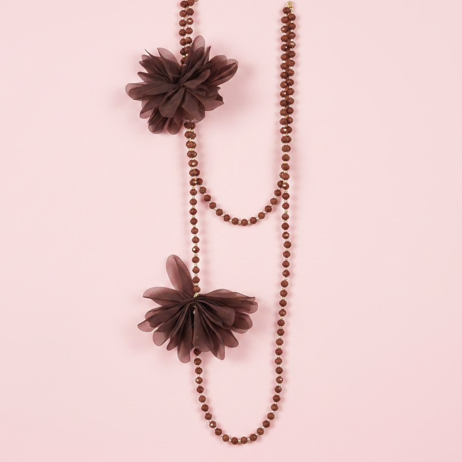 Collar Dahlia Marrón