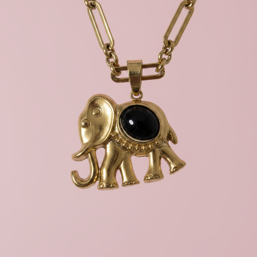 Collar elefante detalle