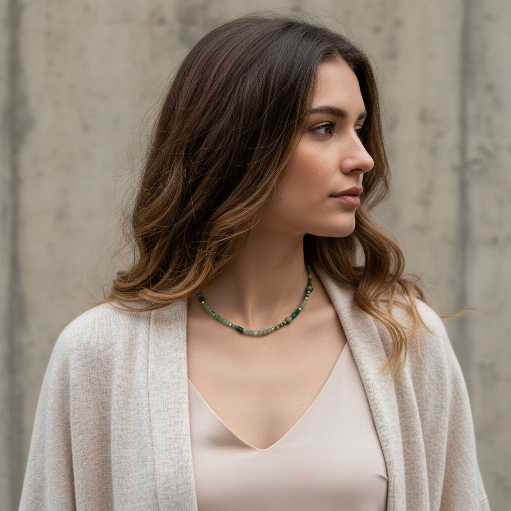 Collar Esmeralda | Reinas by Stravaganzza Moda
