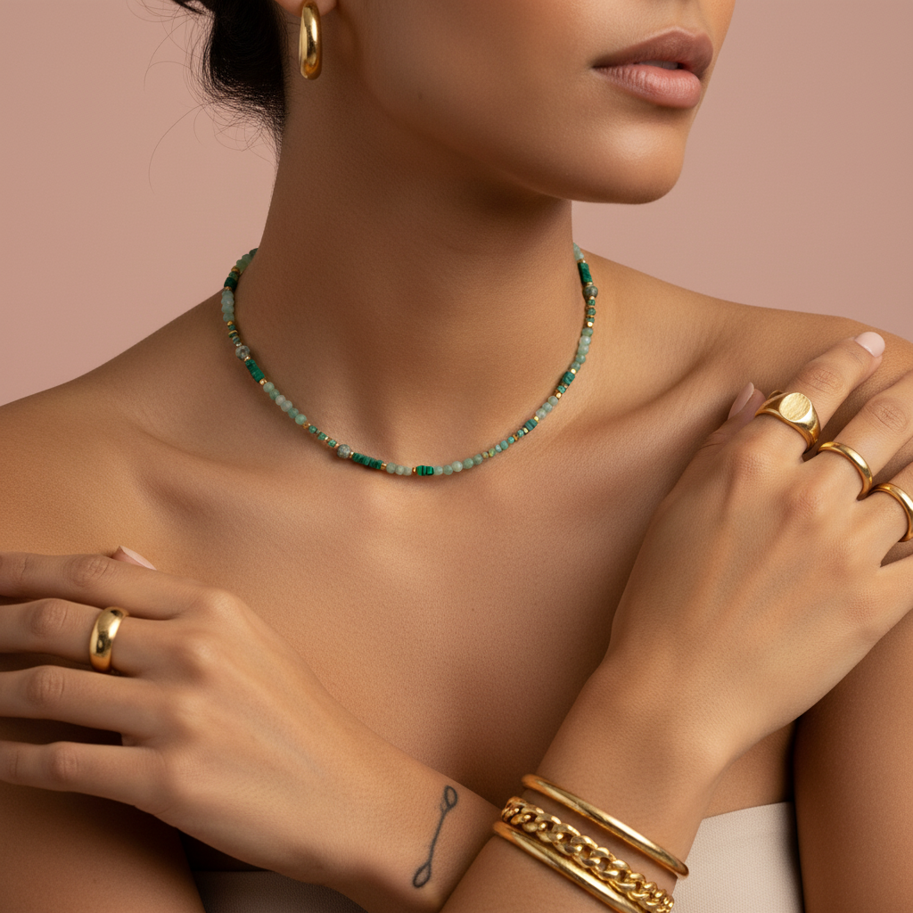 Collar Esmeralda | Reinas by Stravaganzza Moda