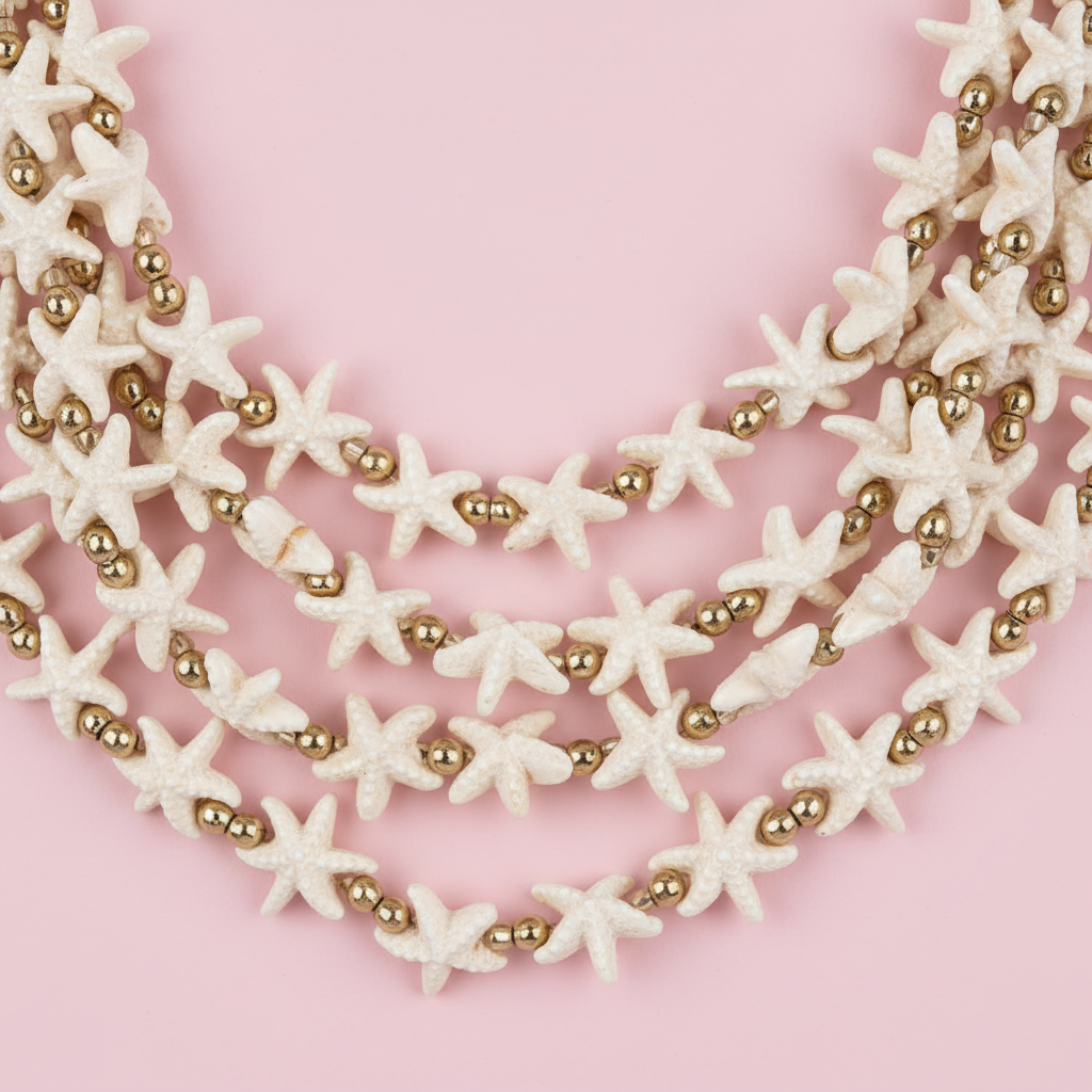 Collar estrellas detalle