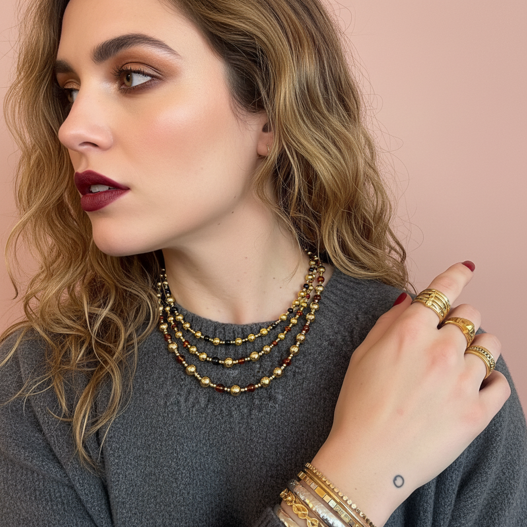 Collar Fuego | Reinas by Stravaganzza Moda