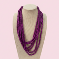 Collar multicapa morado