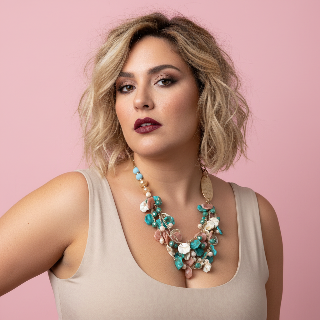 Collar Nautilus - Modelo Paqui con top