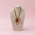Collar nudo naranja