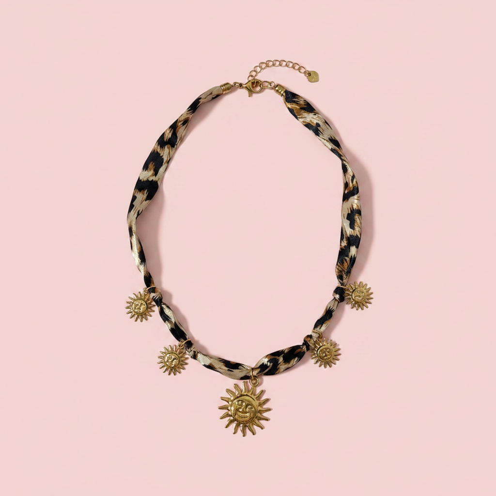 Collar sol leopardo producto