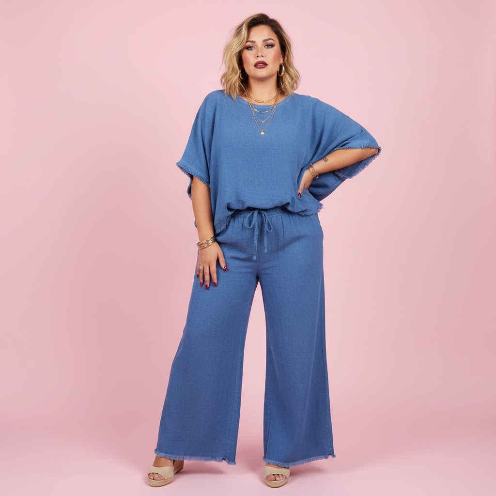 Conjunto Ada - Paqui fondo rosa continuo