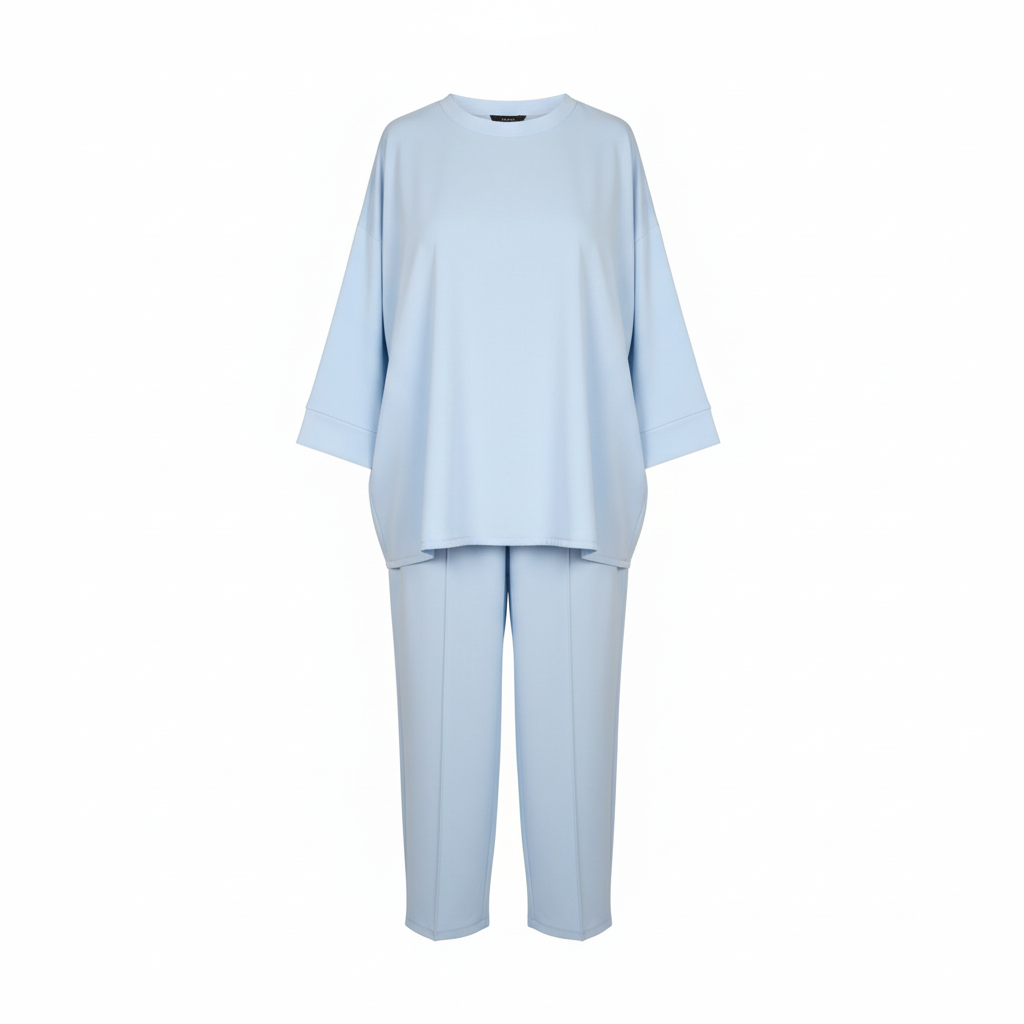 Conjunto azul celeste para web