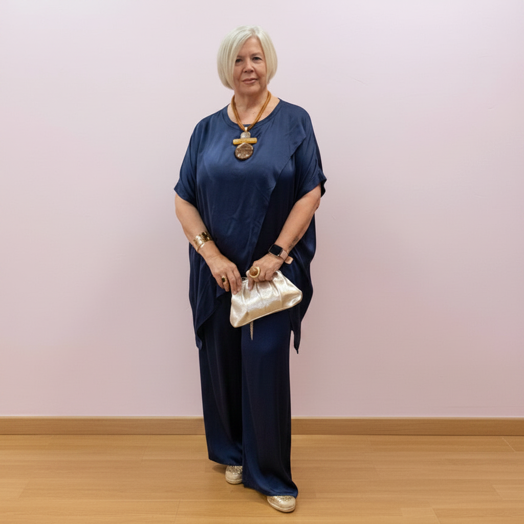 Conjunto Kenia Azul Marino
