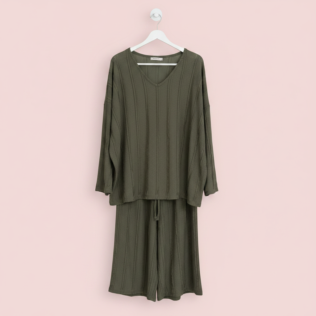 Conjunto Toscana verde cacería apagado