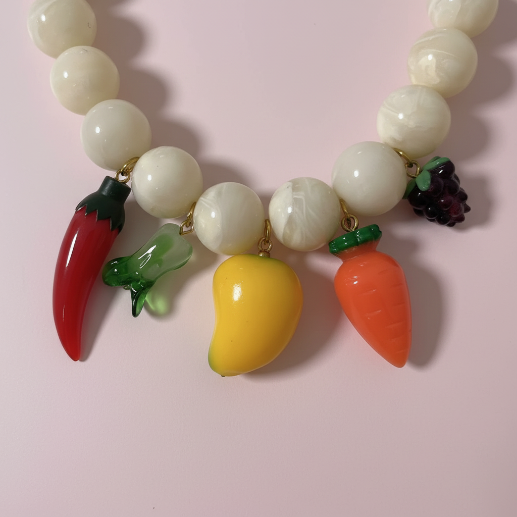 Detalle collar frutas