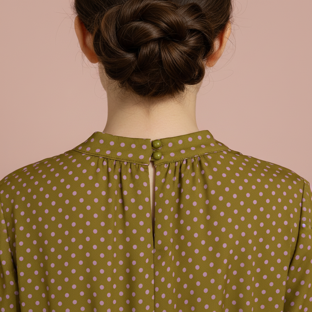 Detalle cuello Vestido Rosalie