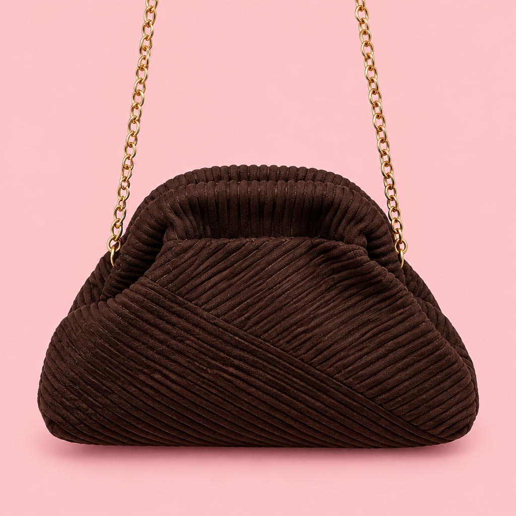 Detalle del Bolso Lolita Mini marrón chocolate