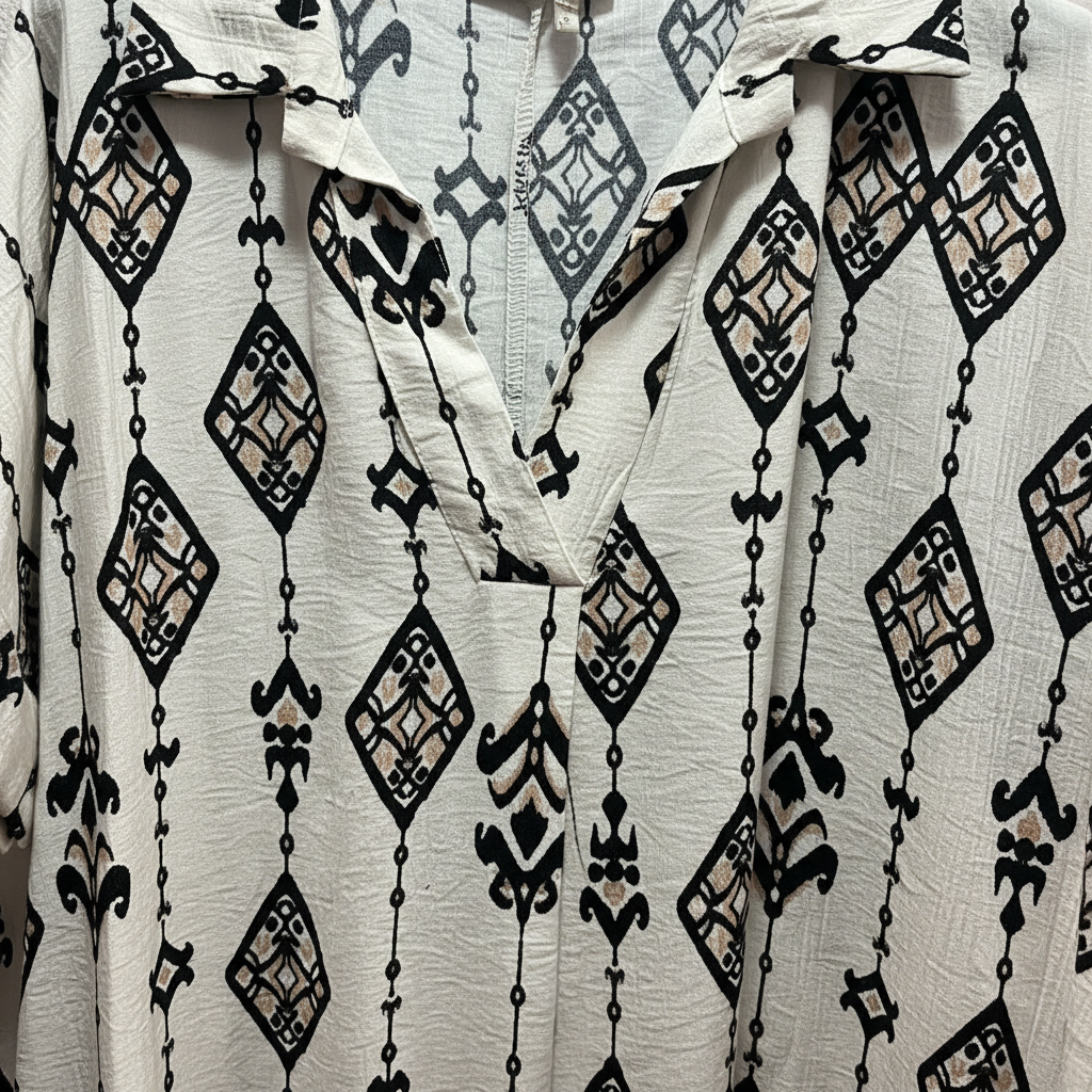 Detalle vestido étnico