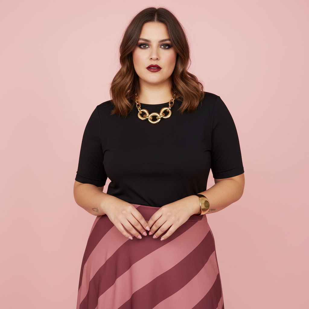 Falda Cerise Fondo Blanco